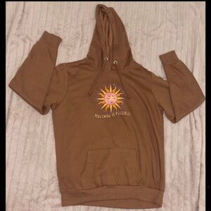✨Brown "Anything is Possible" Hoodie✨